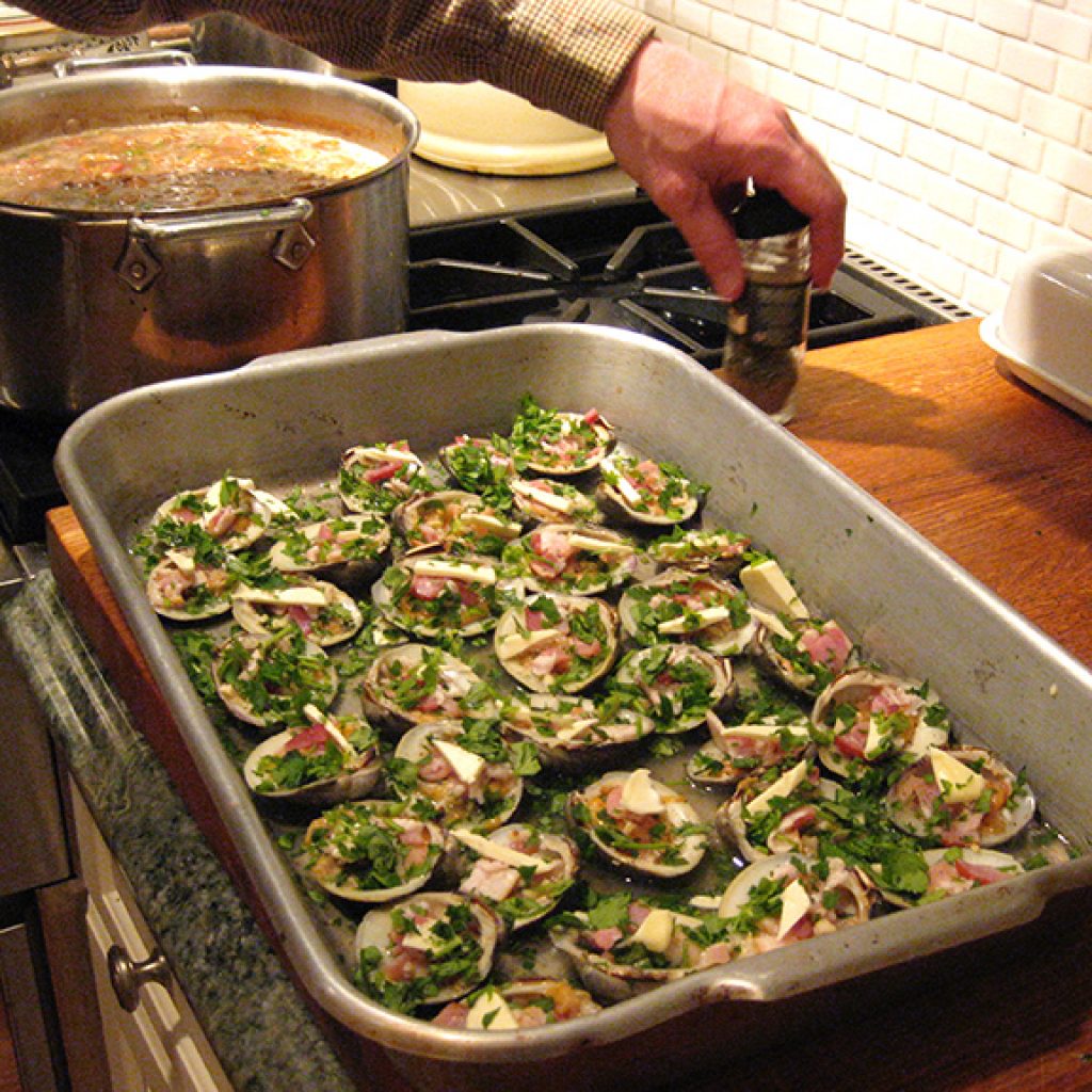 culinary works, new canaan, clams casino