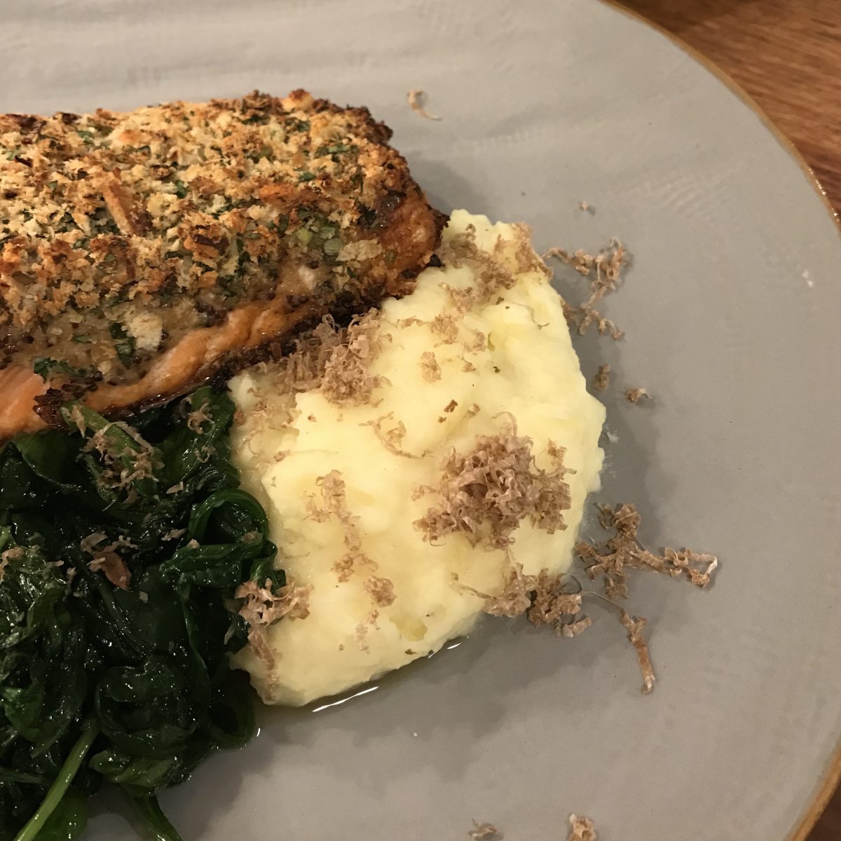 Horseradish Crusted King Salmon Culinary Works