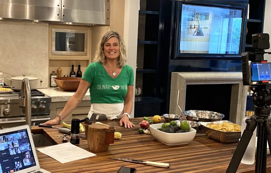Chef Julia Deane of Culinary Works hosts a virtual cooking class